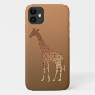 Moderne geometrische Giraffe, Kupfer und Braun Case-Mate iPhone Hülle