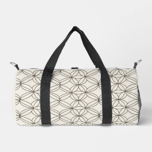 Moderne geometrische Gitterstruktur Minimalistis Duffle Bag