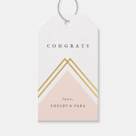 Moderne geometrische Glückwunsch Geschenkanhänger