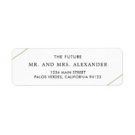 Moderne geometrische Goldlinien Hochzeitsskala-Rüc