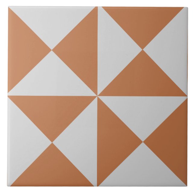 Moderne geometrische Grafikkachel Fliese (Vorderseite)