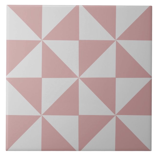 Moderne geometrische Grafikkachel Fliese (Vorderseite)