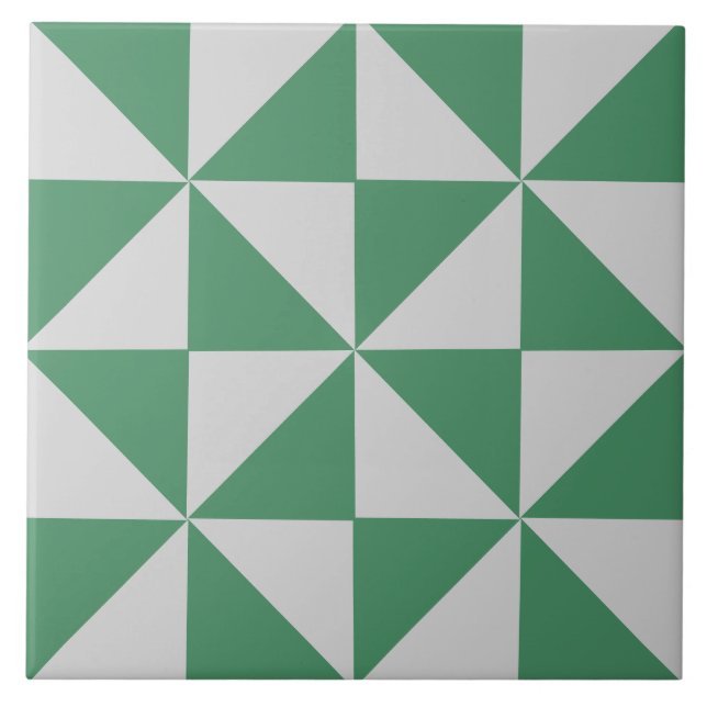 Moderne geometrische Grafikkachel Fliese (Vorderseite)