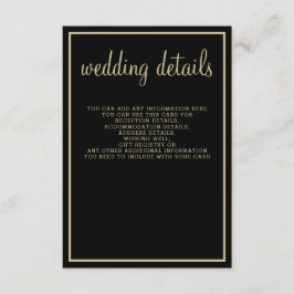 moderne geometrische Hochzeit Begleitkarte