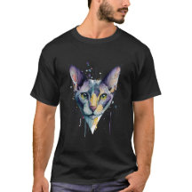 Moderne geometrische Katzen-Gesichtslavendel-Wasse
