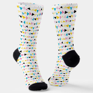 Moderne geometrische Konfetti-Muster Socken