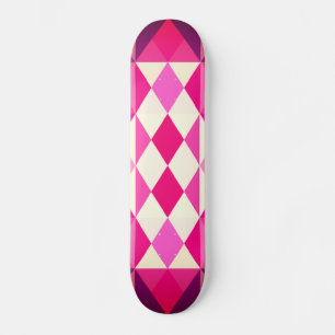 Moderne geometrische Kunst mehrfarbig Abstrakt Skateboard
