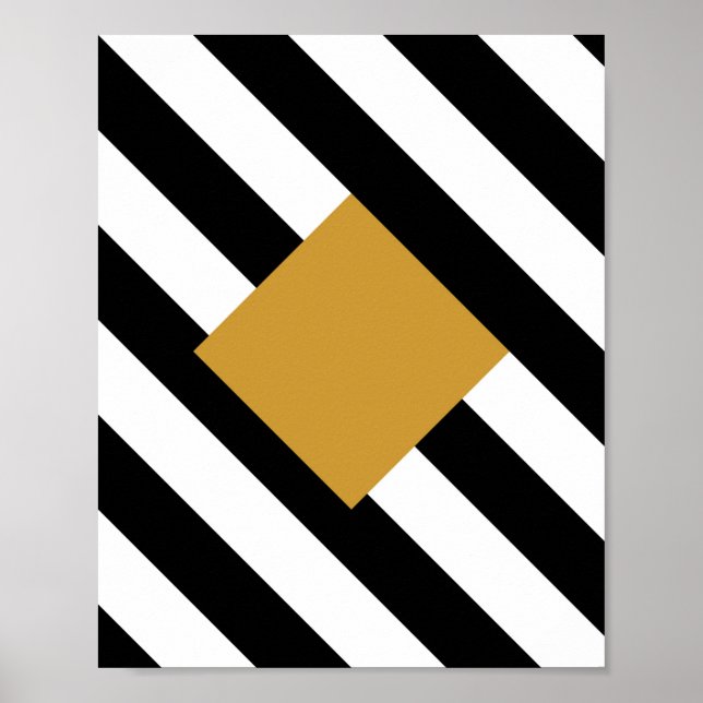 Moderne geometrische Kunst Poster (Vorne)