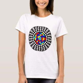 "Moderne geometrische Kunst T-Shirt – abstraktes M