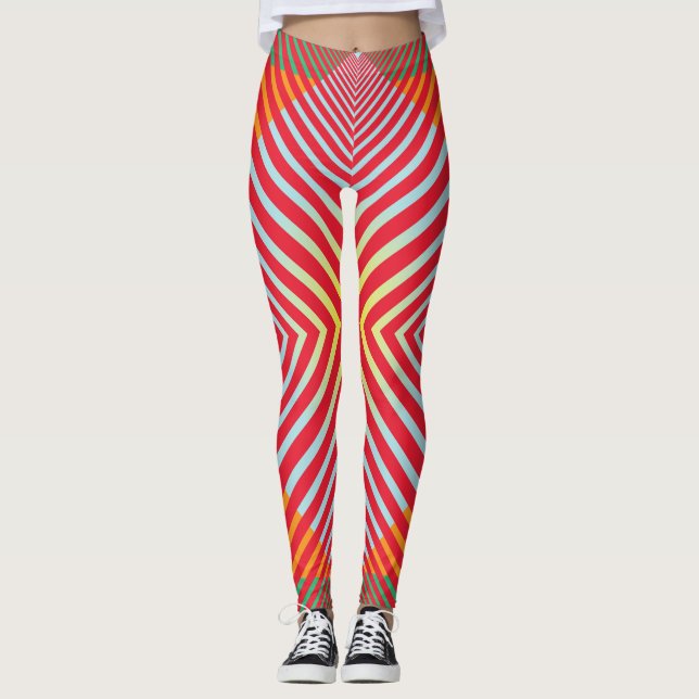 Moderne geometrische Leggings (Vorderseite)