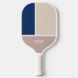 Moderne geometrische marine beige Pickleball-Schlä Pickleball Schläger