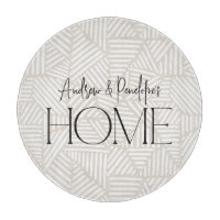 Moderne geometrische minimale Zuhause in Beige und