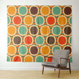 Moderne geometrische Mitte des Jahrhunderts 5 Wandteppich