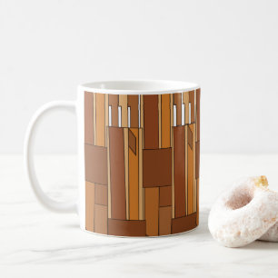 Moderne geometrische Mitte des Jahrhunderts Kaffeetasse