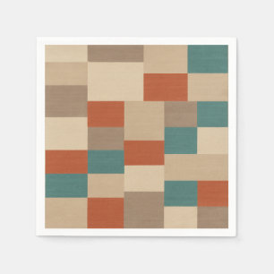 Moderne geometrische Mittelalter-Tücher Serviette