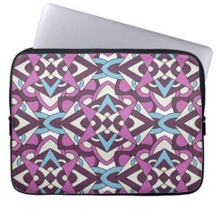 Moderne geometrische Mosaik – abstraktes Farbmuste Laptopschutzhülle