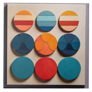 Moderne geometrische Muster aus dem mittleren 20. Fliese