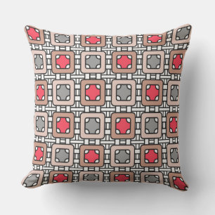 moderne geometrische Muster Deko grau, beige Kissen