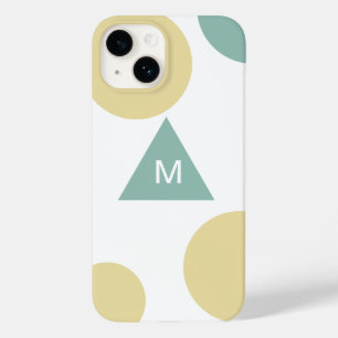 Moderne geometrische Muster-Monogrammierung Case-Mate iPhone 14 Hülle