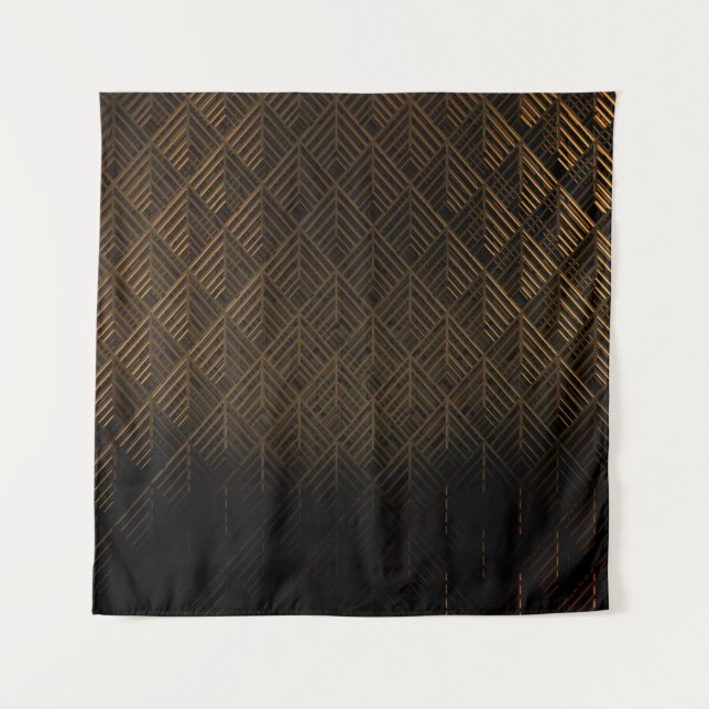 Moderne geometrische Muster Wandteppich (Vorderseite)