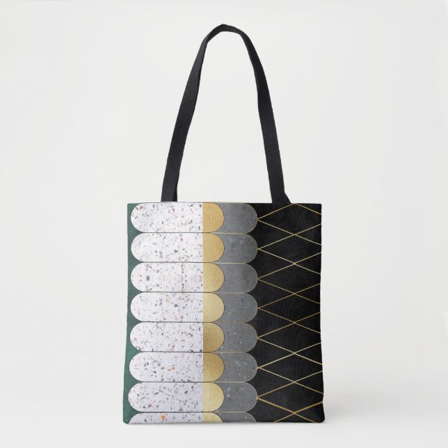 Moderne geometrische Mustertasche (Vorderseite)