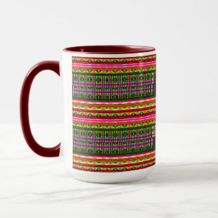 Moderne geometrische Pastell-Vintage Tasse