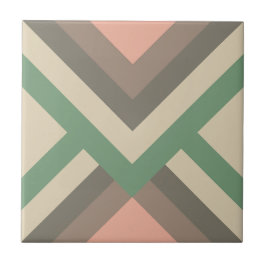 Moderne geometrische Pastellfarben Fliese