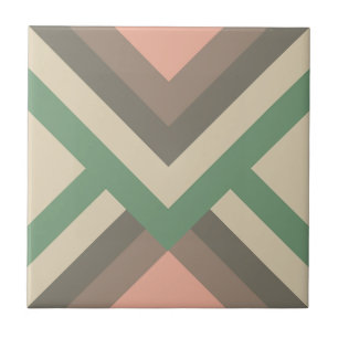 Moderne geometrische Pastellfarben Fliese