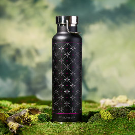 Moderne geometrische personalisierte Wasserflasche Trinkflasche