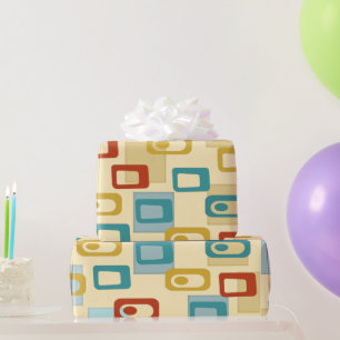 Moderne geometrische Pod-Muster aus der Mitte des Geschenkpapier