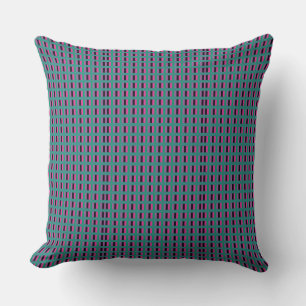 Moderne geometrische Quadrate Gitter Streifen Farb Kissen