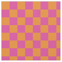 Moderne geometrische Quadrate Rosa Orange kardiert