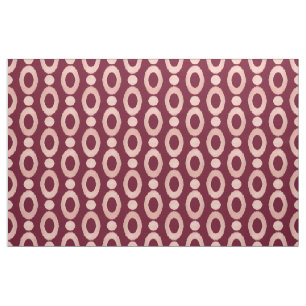 Moderne geometrische Rose Gold Burgundy Red Ikat P Stoff