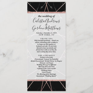 Moderne geometrische Rose - Goldmarmor-Dreiecke Programm