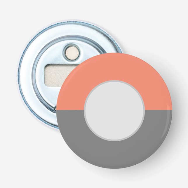 Moderne geometrische Schaltkreise Flaschenöffner (Vorderseite)