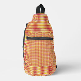 Moderne geometrische Schulanfangsmuster Crossbody Bag