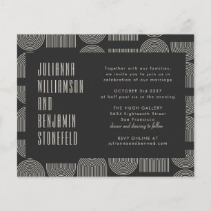 Moderne, geometrische Schwarze Bogen Hochzeiten