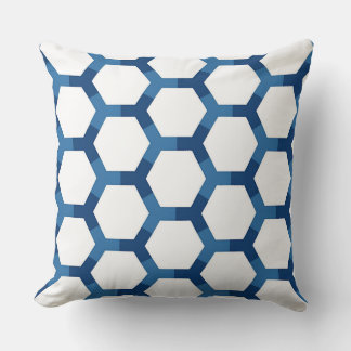 Moderne geometrische Sechseckmuster Kissen