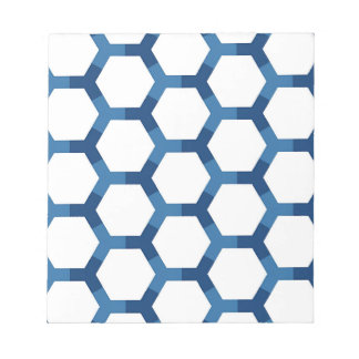 Moderne geometrische Sechseckmuster Notizblock