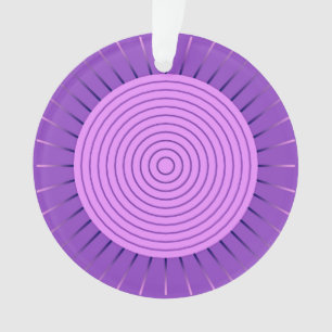 Moderne geometrische Sonne - Amethyst Purpur Ornament