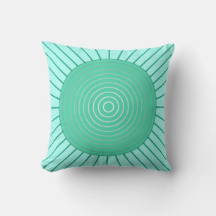 Moderne geometrische Sonnenbrille - Aqua und Meere Kissen