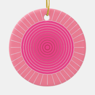 Moderne geometrische Sonnenbrille - Farbtöne von K Keramik Ornament