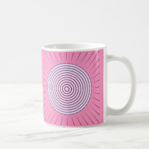 Moderne geometrische Sonnenbrille - Pink-Farbtöne Tasse