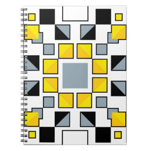 Moderne geometrische Steppdeckenmuster-Kunst Notizblock