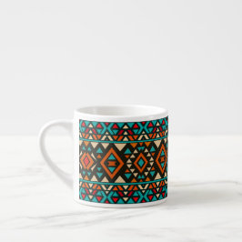 Moderne geometrische Südwest-Style Espressotasse
