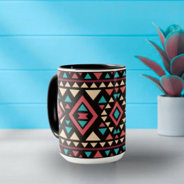 Moderne geometrische Südwest-Style  Tasse