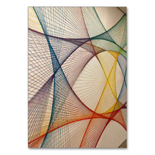 Moderne geometrische Tafelkarte Tischnummer