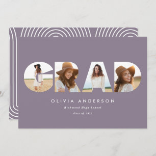 Moderne geometrische Typografie, MultiFoto-Abschlu