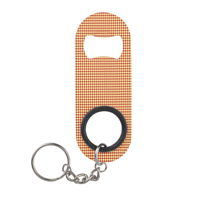 Moderne geometrische Unternehmensmuster Mini Flaschenöffner (Vorderseite)