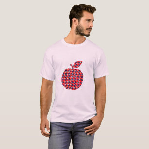 Moderne geometrische Viertelkreis-Muster T-Shirt